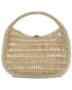 Etro Kleine Pony Tasche Mit Perlenstickerei - Mettallic