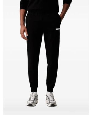 EA7 Logo-Print Tracksuit - Black
