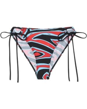PUCCI Bragas De Bikini Con Estampado Labirinto - Blanco
