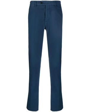 Lardini Straight-Leg Tailored Trousers - Blue