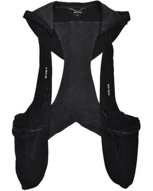 Troubled Waters Gilet Nomad Orné De Perles - Black