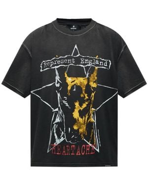 Represent Graphic-Print T-Shirt - Black