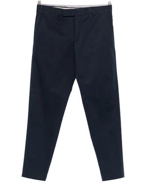 PT Torino Pantalones rectos con pinzas - Azul