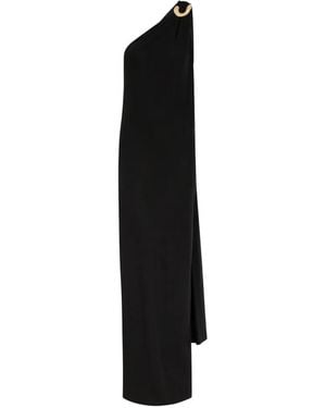 Delos Rania One-Shoulder Ring-Detail Maxi Dress - Black