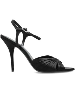 Balenciaga Plissé Dynas Heeled Sandal - ブラック
