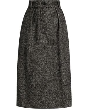 Dolce & Gabbana ヘリンボーン スカート - グレー