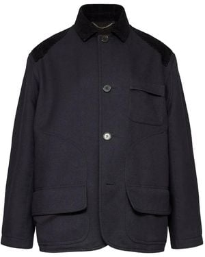 Maison Margiela コーデュロイカラーオーバーシャツ - ブルー