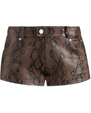 Manière De Voir Kurze Samia Shorts Mit Python-Effekt - Schwarz