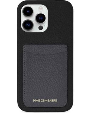 Maison De Sabre Iphone 14 Pro Max Card-Slot Phone Case - Black