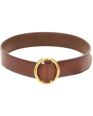 Saint Laurent Leren Riem - Bruin