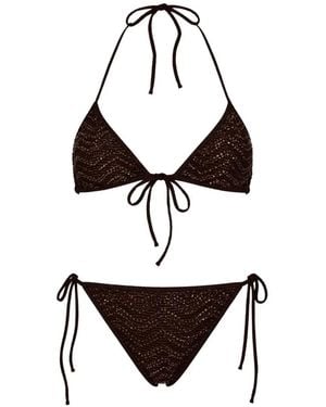 Missoni Sequin-Embellished Bikini - White