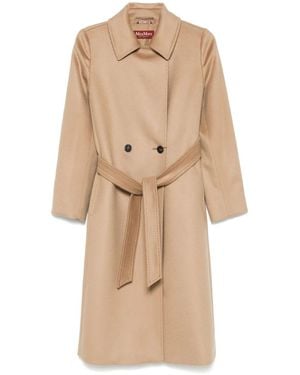 Max Mara ウール トレンチコート - ナチュラル