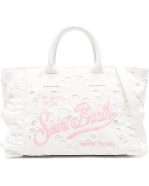 MC2 Saint Barth Vanity Volant Tote Bag - White