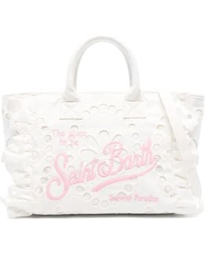 Mc2 Saint Barth Vanity Volant Tote Bag - White