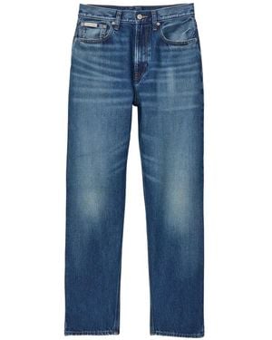 Calvin Klein Vaqueros Con Cierre De Botón - Azul