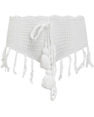 Matimì Gehäkelte Shorts - Weiß