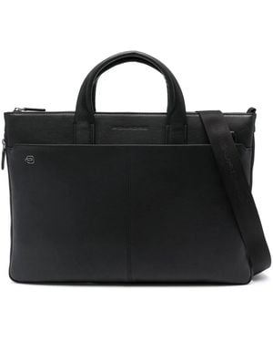 Piquadro レザー Pcバッグ - ブラック