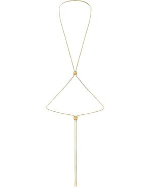 Maison Close Harness À Ton Cou Body Chain - White
