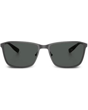 Brooks Brothers Rectangle-Frame Sunglasses - Gray