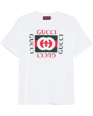 Gucci Printed Cotton Jersey T-Shirt - White