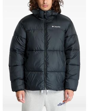 Columbia Plumífero con logo estampado - Negro