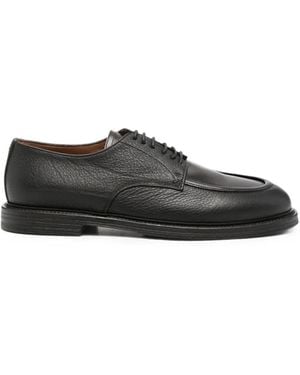 Pantanetti Derby-Schuhe Aus Gekörntem Leder - Schwarz