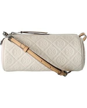 Tory Burch Embossed Tote Bag - Natural