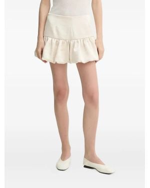 Herskind Bubble-Hem Mini Skirt - White