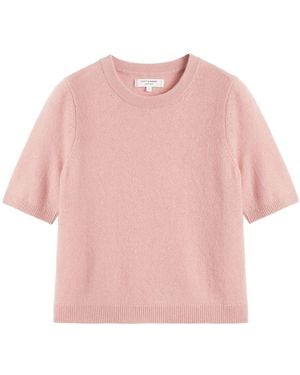 Chinti & Parker Short-Sleeve Jumper - Pink