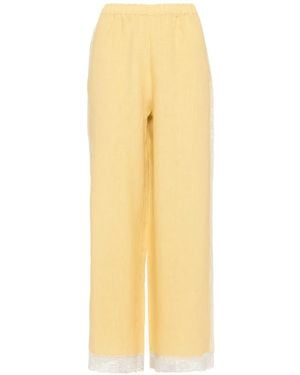 Eres Lagune Linen Pants - Yellow