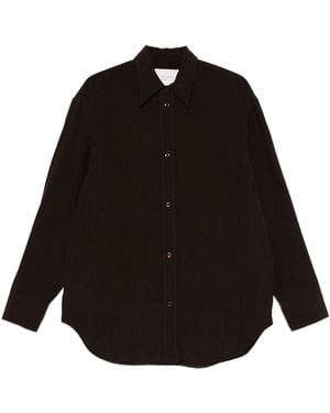 Studio Nicholson Textured Button-Down Shirt - Black