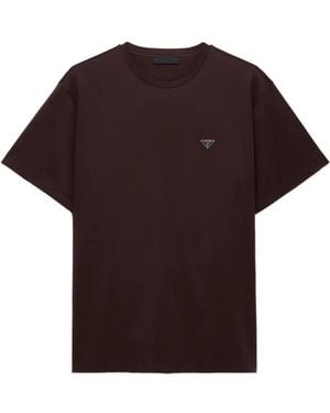 Prada Cotton T-Shirt - Red