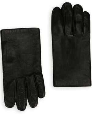 Dolce & Gabbana Handschuhe Aus Leder - Schwarz