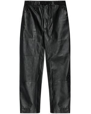 Y-3 Mercedes-Amg Petronas Leather Trousers - Black