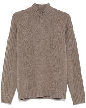 Corneliani Gerippter Pullover - Braun