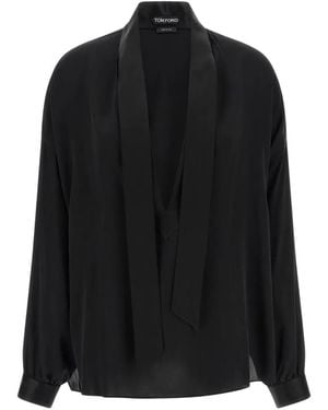 Tom Ford Silk Blouse - Black