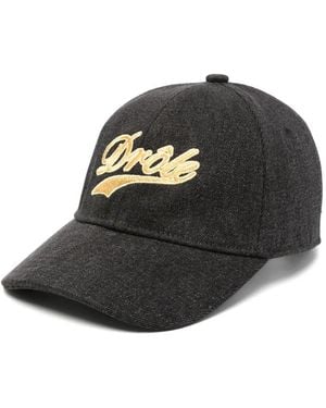 Drole de Monsieur Embroidered-Detail Baseball Cap - Black
