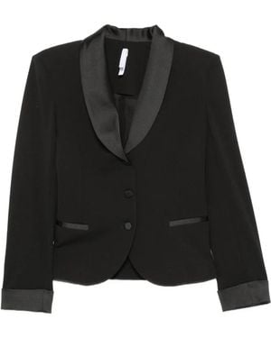 Imperial Giacca Monopetto Con Bordo - Nero