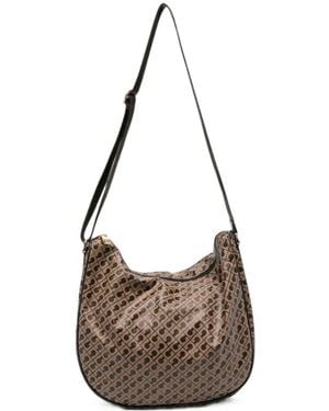 Gherardini Logo-Print Shoulder Bag - Natural
