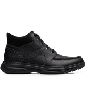 Clarks Craftwell Mid Leather Boots - Black