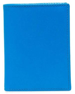 Comme des Garçons Porte-Cartes Super Fluo En Cuir - Bleu