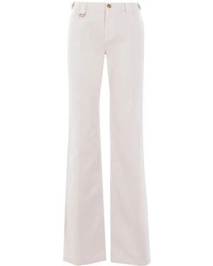 Chloé 5B Pants With Logo Buttons - White