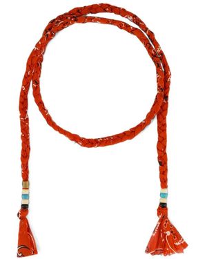 Alanui Braided Bandana Necklace - Red