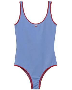 Prada Jersey One-Piece Swimsuit - Blue