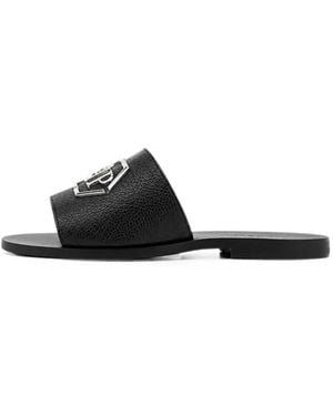 Philipp Plein Big Hexagon Sandalen - Weiß
