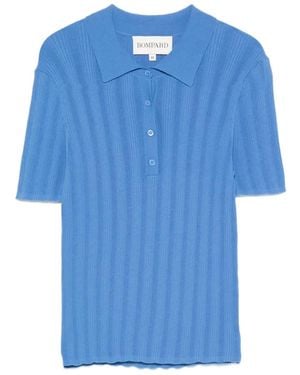 Bompard Polo À Design Côtelé - Blue