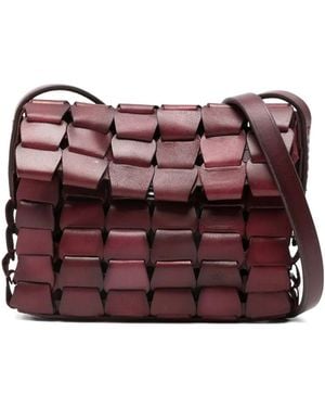 Dragon Diffusion Gewebte Schultertasche - Lila