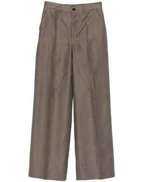 Rick Owens Belt-Loop Palazzo Trousers - Brown