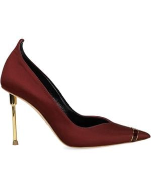 Elisabetta Franchi Pumps Con Bordo Metallizzato - Marrone