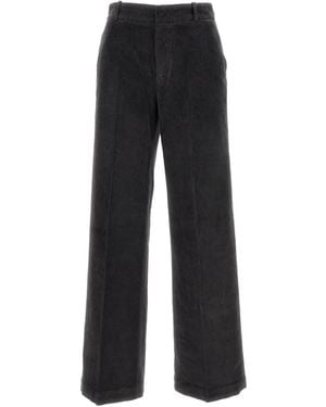 Cellar Door Straight-Leg-Hose Aus Cord - Schwarz